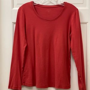 Croft & Barrow Long Sleeve Cotton Tee Shirt